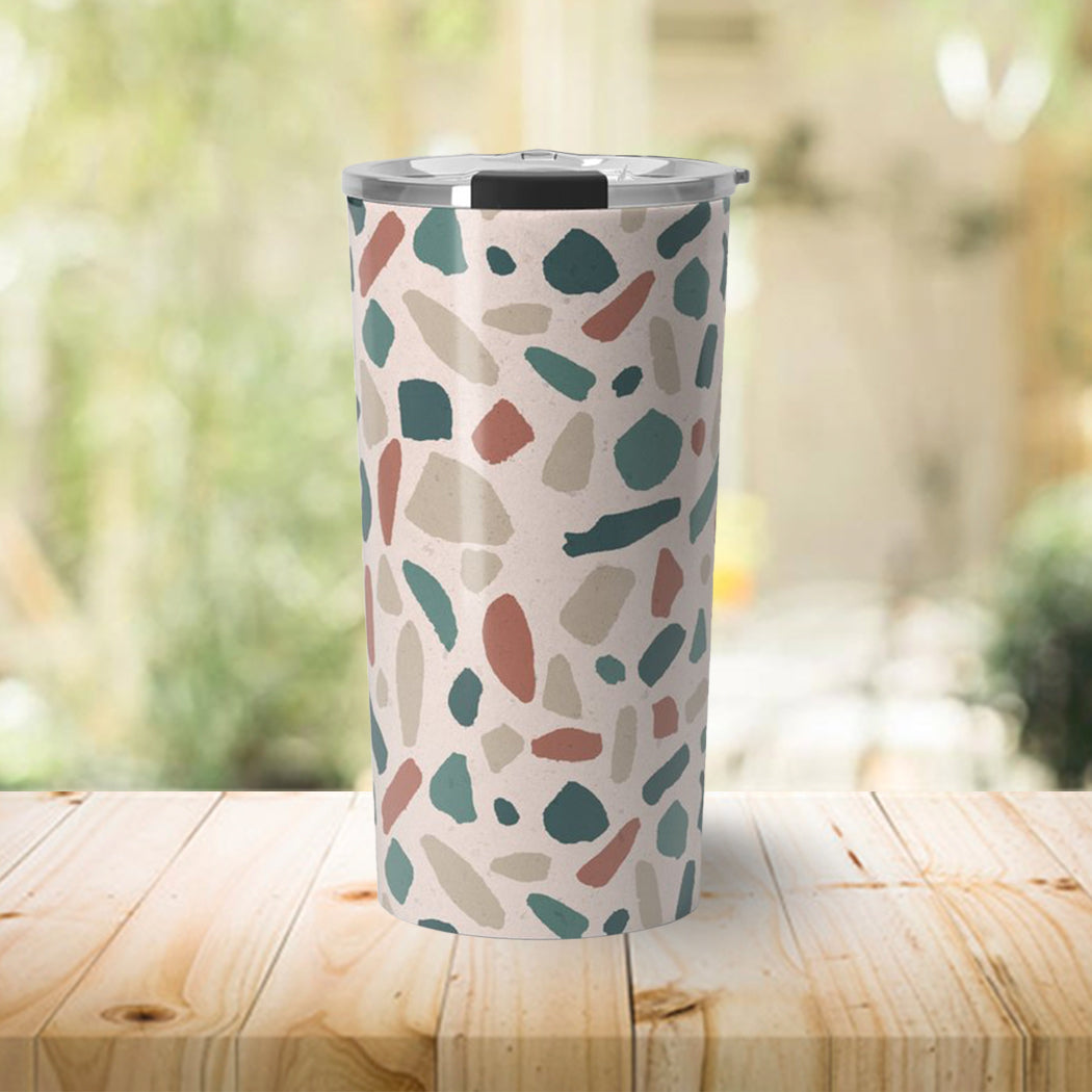 Warm Terrazzo Travel Mug