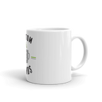 White glossy mug