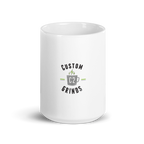 White glossy mug