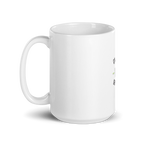 White glossy mug