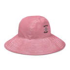 Wide brim bucket hat