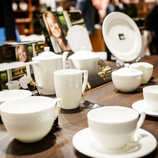 Wilmax Fine Porcelain White 3 Oz | 90 Ml Coffee Cup & Saucer Set Of 6 In Gift Box WL-880107/6C